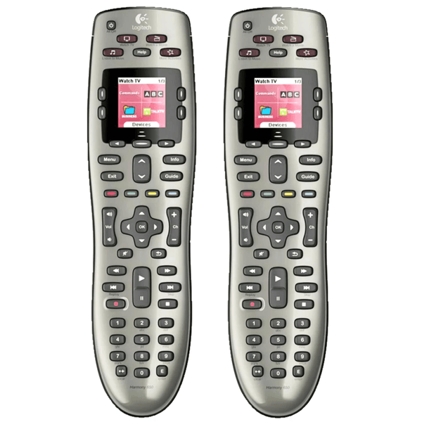2x Logitech Harmony Universal Remote 650 Color-Screen TV Television 915-000173 (2 Pack) - SuperOffice