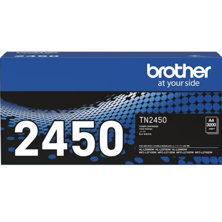 3 Pack Brother TN2450 Toner Ink Cartridge High Yield Genuine TN-2450 BULK TN-2450 (3 Pack) - SuperOffice