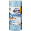 3 Pack Northfork Heavy Duty Antibacterial Perforated Wipes 45m Roll Blue Pack 90 Sheets 631253641 (3 Rolls) - SuperOffice