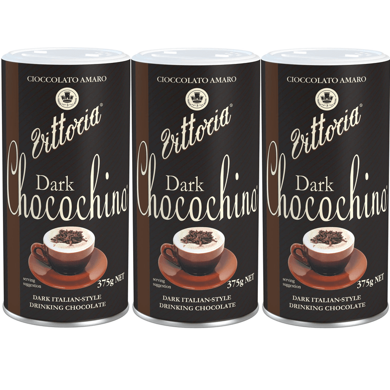 3 Pack Vittoria Original Dark ChocoChino Chocolate Italian Style Cioccolato Orignale 112 (3 Pack) - SuperOffice