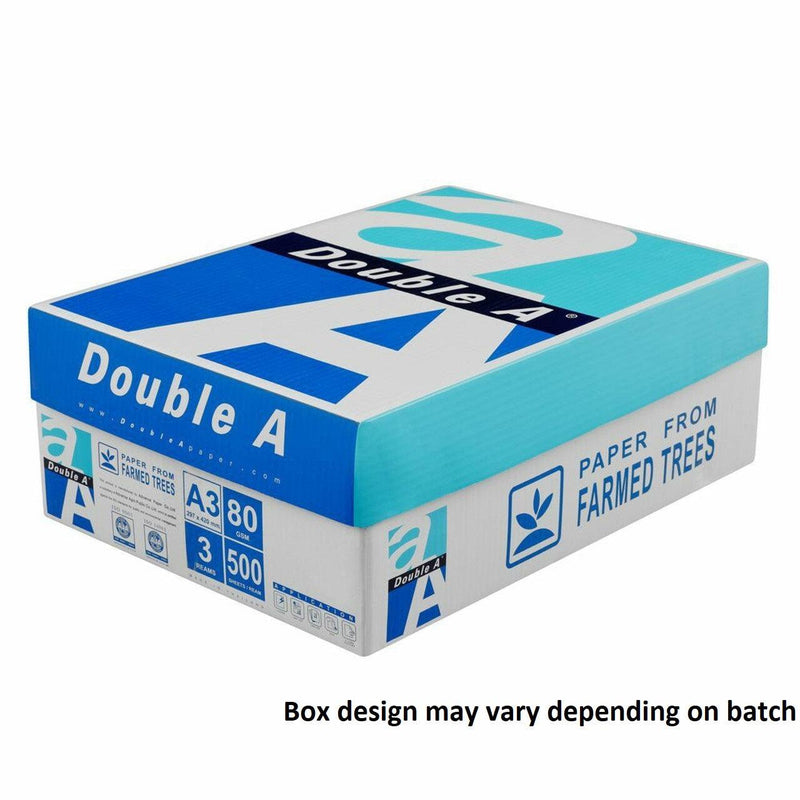 A3 Ruled Paper 3 Pack Double A A3 Premium Copy Paper 80GSM 500 Ream |SuperOffice