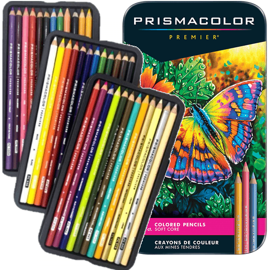 36 Prismacolor Premier Colour Pencils Tin Set Artists Professional PC954 - SuperOffice