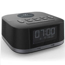 Nero Qi Wireless Charging Radio Clock Bluetooth Speaker Alarm USB-C