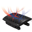 Fellowes Footrest Climate Control Pedi Relief Black