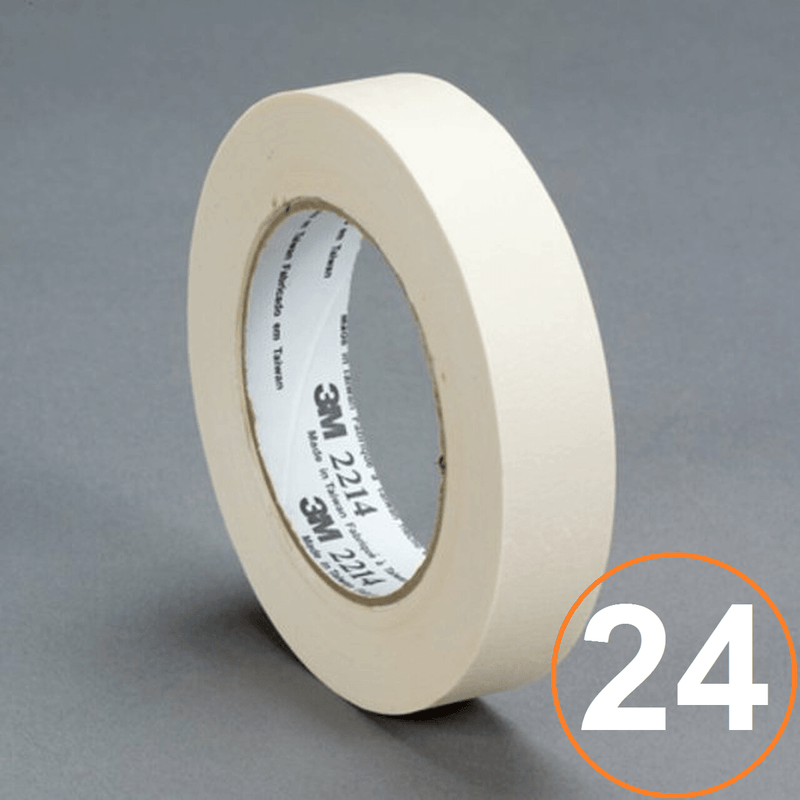 3M 2214 Premium Masking Tape 36mmx50m Beige Box 24 Rolls XG700007956 (Box 24) - SuperOffice