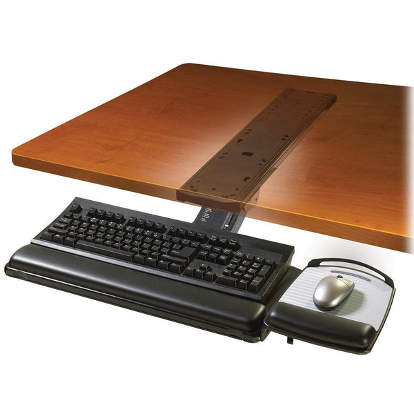 3M Akt180Le Keyboard Tray With Adjustable Sit/Stand Arm Black 70005227817 - SuperOffice