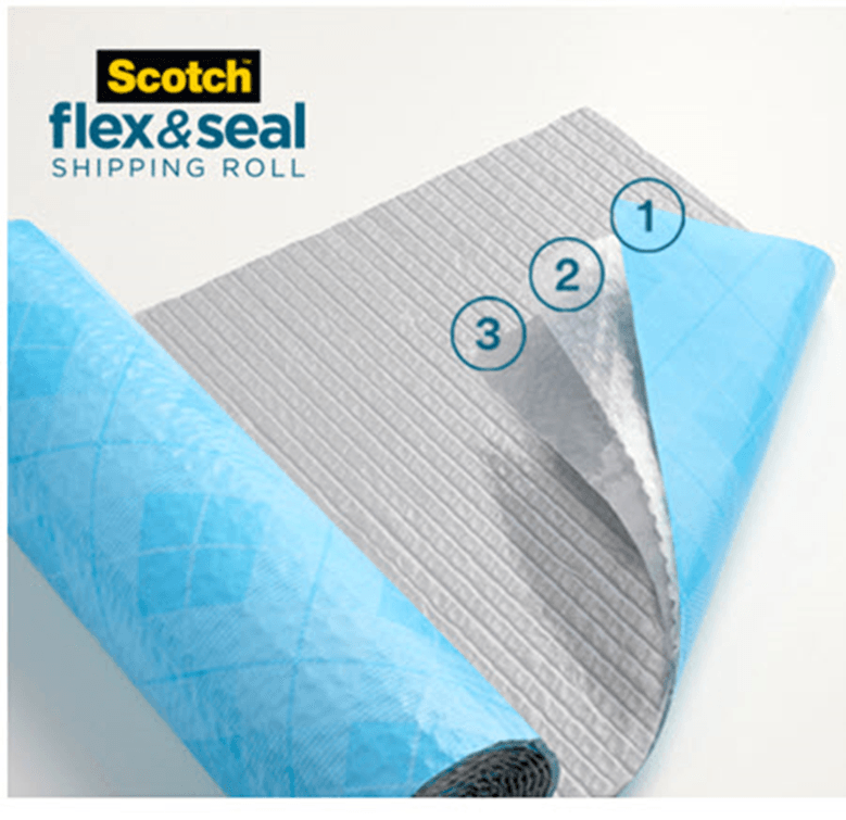 3M Scotch Flex & Seal Shipping Packaging Roll 380mmx3m 70007046215 - SuperOffice