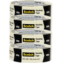 3M Scotch Masking Tape 36mmx54.8m 4 Rolls Pack Bulk AT010605585 (4 Rolls) - SuperOffice