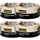 3M Scotch Masking Tape Beige 48mmx55m Pack 4 Rolls BULK 7100186424 (4 Rolls) - SuperOffice