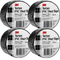 3M Tartan Duct Tape PVC 50mmx30m Black 4 Pack Rolls AT010575275 (4 Rolls) - SuperOffice