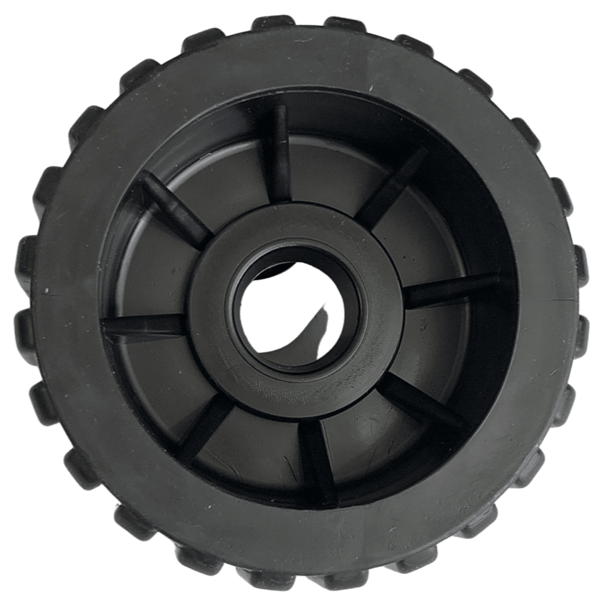 8PC Boat Trailer Rollers - Ribbed Wobble Design, 110x72x22mm, ABS Marine Grade