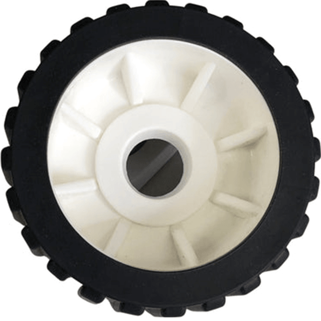 4" Boat Trailer Wobble Roller Ribbed 22mm Bore Hole 3" Wide Rollers Black/White Black/White Ribbed Rollers - SuperOffice