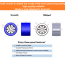 4" Boat Trailer Wobble Roller Ribbed 22mm Bore Hole 3" Wide Rollers Blue/Black Blue/Black Ribbed Rollers - SuperOffice