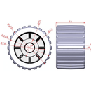 4" Boat Trailer Wobble Roller Ribbed 22mm Bore Hole 3" Wide Rollers Blue/White Blue/White Ribbed Rollers - SuperOffice