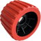 4" Boat Trailer Wobble Roller Ribbed 22mm Bore Hole 3" Wide Rollers Red/Black Red/Black Ribbed Rollers - SuperOffice