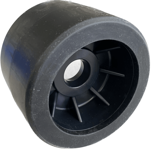 4" Boat Trailer Wobble Roller Smooth 22mm Bore Hole 3" Wide Rollers Black/Black Black/Black Smooth Rollers - SuperOffice