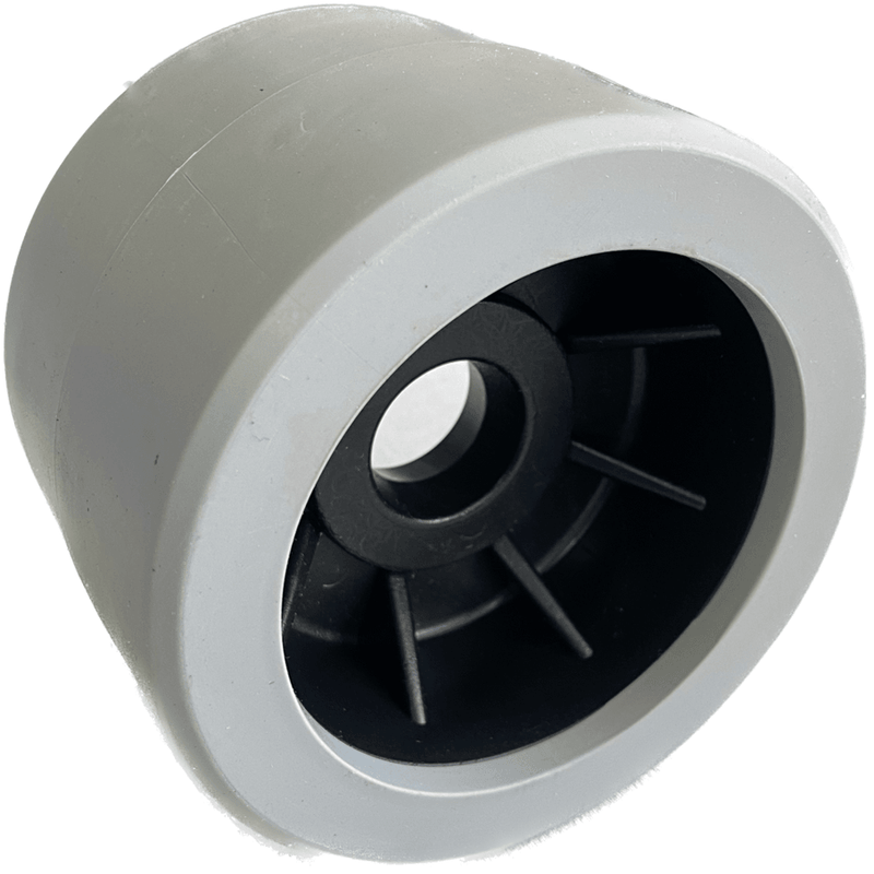 4" Boat Trailer Wobble Roller Smooth 22mm Bore Hole 3" Wide Rollers Grey/Black Grey/Black Smooth Rollers - SuperOffice