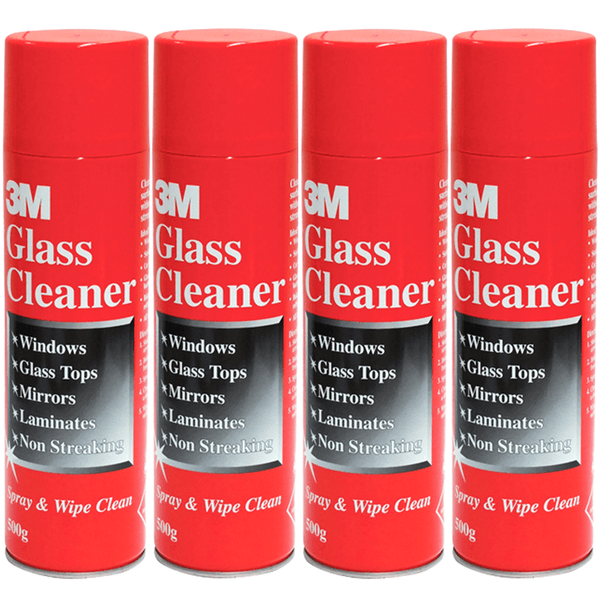 4 Pack 3M Glass And Laminate Cleaner Spray Can 500G BULK AN010558409 (4 Pack) - SuperOffice