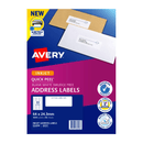 4 Pack Avery 936058 J8157 Quick Peel Address Label Inkjet 33/Page White 50 Sheets 936058 (4 Packs) - SuperOffice