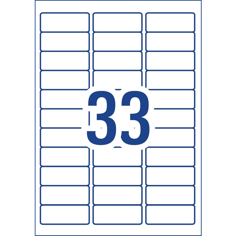 4 Pack Avery 936058 J8157 Quick Peel Address Label Inkjet 33/Page White 50 Sheets 936058 (4 Packs) - SuperOffice