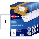 4 Pack Avery 959009 L7167 Trueblock Shipping Label Laser 1/Page White 100 Sheets 959009 (4 Pack) - SuperOffice