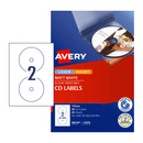 4 Pack Avery 960101 L7676 Laser Labels White CD/DVD 2/Page 25 Sheets 960101 (4 Pack) - SuperOffice