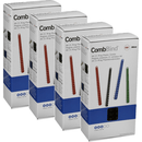 4 Pack GBC Plastic Binding Combs 21 Loop 12mm A4 Black 100 Combs BEP12BK100 (4 Pack) - SuperOffice