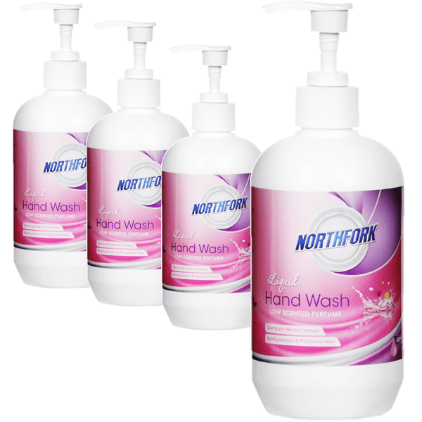 4 Pack Northfork Liquid Handwash Hand Wash 500mL Pink Soap 635010300 (4 Pack) - SuperOffice