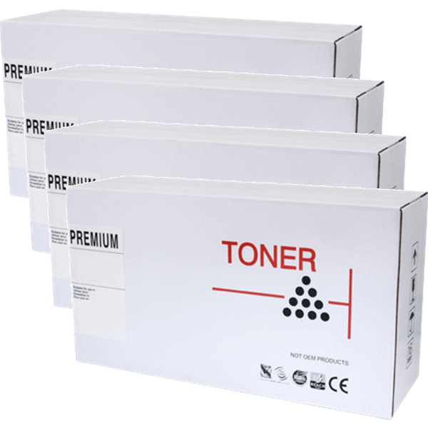4 Pack Whitebox Compatible Brother TN2350 Toner Ink Cartridge Black TN-2350 WBBN2350 (4 Pack) - SuperOffice