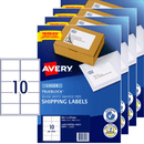 4 Packs Avery 959031 L7173 Trueblock Shipping Label Laser 10/Sheet White 100 Sheets 959031 (4 Packs) - SuperOffice
