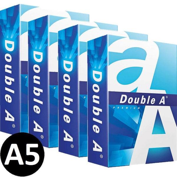 4 Packs Double A A5 Premium Copy Paper White 80GSM Smooth 500 Sheets 35095 - SuperOffice