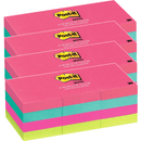 4 Packs Post-It Mini Sticky Notes 36x48mm Capetown Colours Assorted Pack 12 Pads 70005248904 (4 Packs) - SuperOffice