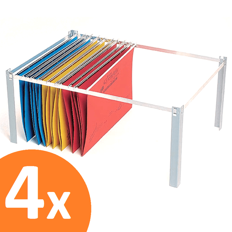 4 Sets Crystalfile Suspension Filing Frame 8 Piece Assembly 11450 (4 Sets) - SuperOffice