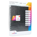 Gamegenic Sideloading 18 Pocket Pages 10 Pcs Pack Black