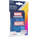 Gamegenic Marvel Champions Art Sleeves - Marvel Blue 66mmx91mm 50 Sleeves