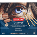 48 Derwent Lightfast Coloured Pencils Professional Wooden Box Set Light Fast 2305692 - SuperOffice