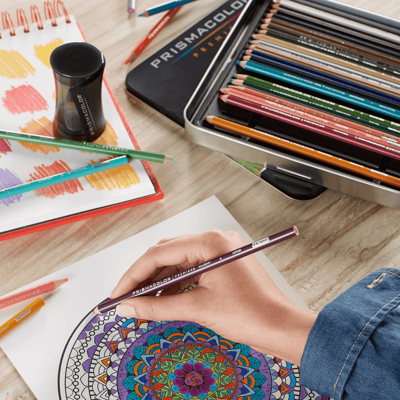48 Prismacolor Premier Colour Pencils Tin Soft Core Artist P955 - SuperOffice