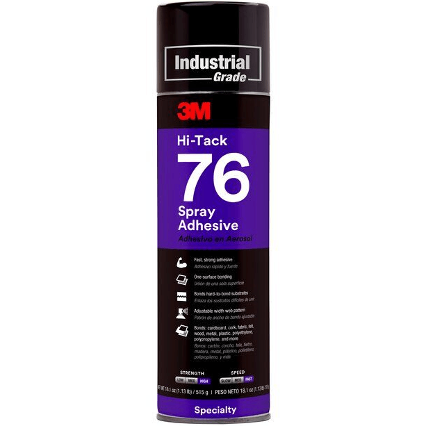 4x 3M 76 Hi-Tack Adhesive Glue Spray 515G High Adhesion AS019461180/62494349210 (4 Pack) - SuperOffice