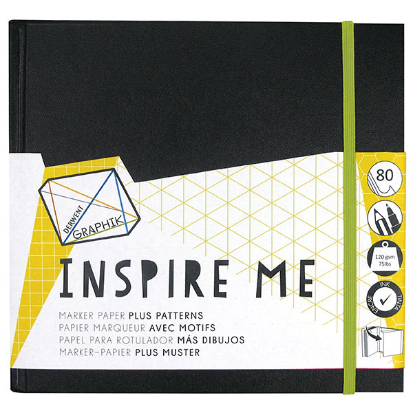 4x Derwent Graphik Inspire Me Book 120GSM 80 Page Medium 2302237 (4 Pack) - SuperOffice