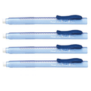 4x Pentel Clic Retractable Eraser Blue ZE11TC (4 Pack) - SuperOffice