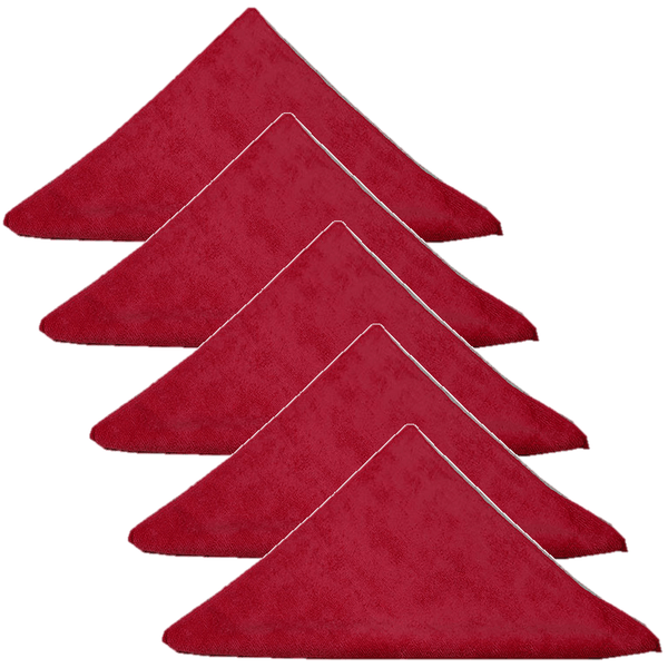 5 Pack Cleanlink Microfibre General Cleaning Cloth 400x400mm Red 12035 (5 Pack) - SuperOffice