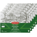 5 Pack Derwent Academy Sketching Drawing Pad Landscape 30 Sheets A5 Artists R310455 (5 Pack) - SuperOffice