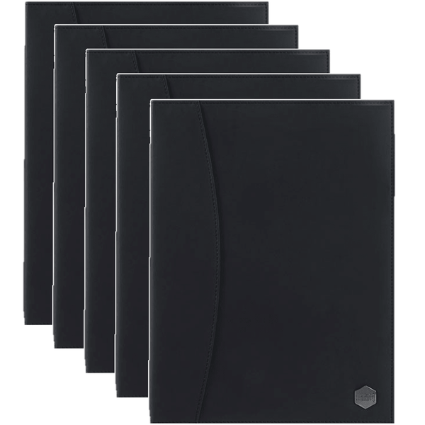 5 Pack Marbig Professional Soft Touch Display Book 24 Pockets A4 Black 2201185 (5 Pack) - SuperOffice
