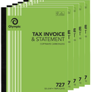 5 Pack Olympic 727 Triplicate Tax Invoice & Statement Book Carbonless Bulk 142805 (5 Pack) - 727 - SuperOffice