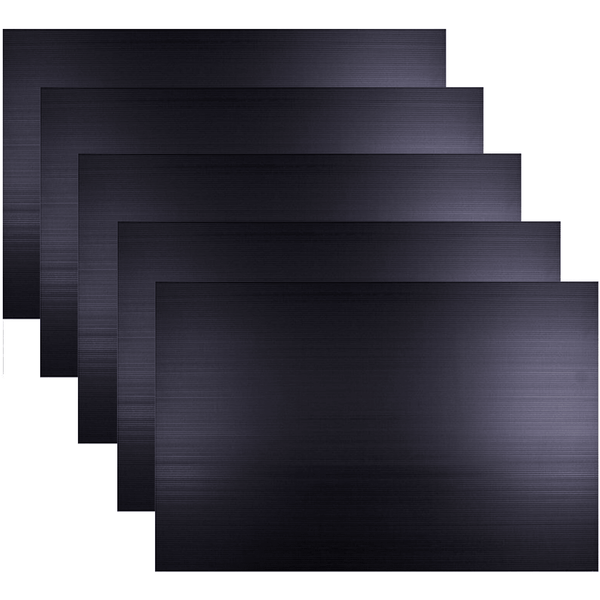 5 Pack Quill Polypropylene PP Sign Board 5mm 500x770mm Black 100850803 (5 Pack) - SuperOffice