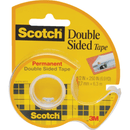 5 Pack Scotch 136 Permanent Double Sided Tape 12.7mmx6.3m Dispenser 70005266385 (5 Pack) - SuperOffice