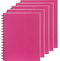 5 Pack Spirax 511 Notebook Spiral Bound Hard Cover 200 Page 225x175mm Pink 56511P (5 Pack) - SuperOffice