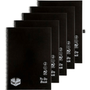 5 Pack Spirax P704 Notebook To Do List Appointment Book 140 Page A4 Black Bulk 565704 (5 Books) - SuperOffice
