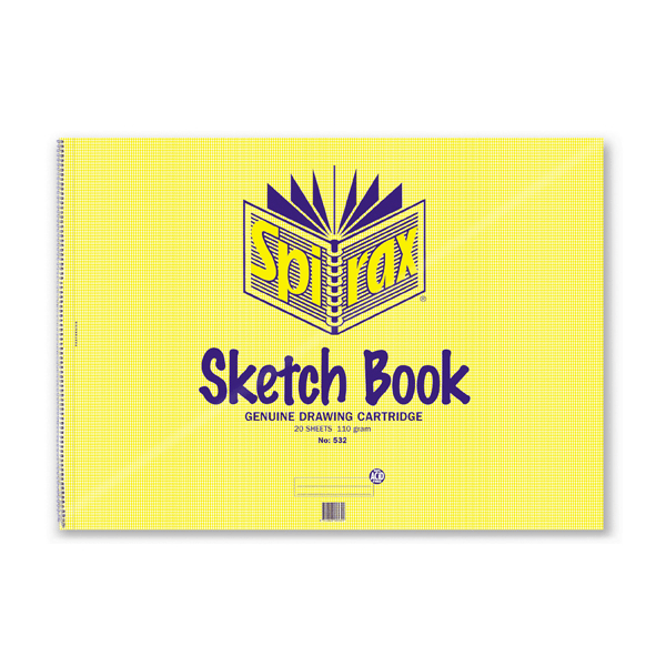 5 Pack Spirax Sketch Book 40 Page A2 56041 (5 Pack) - SuperOffice