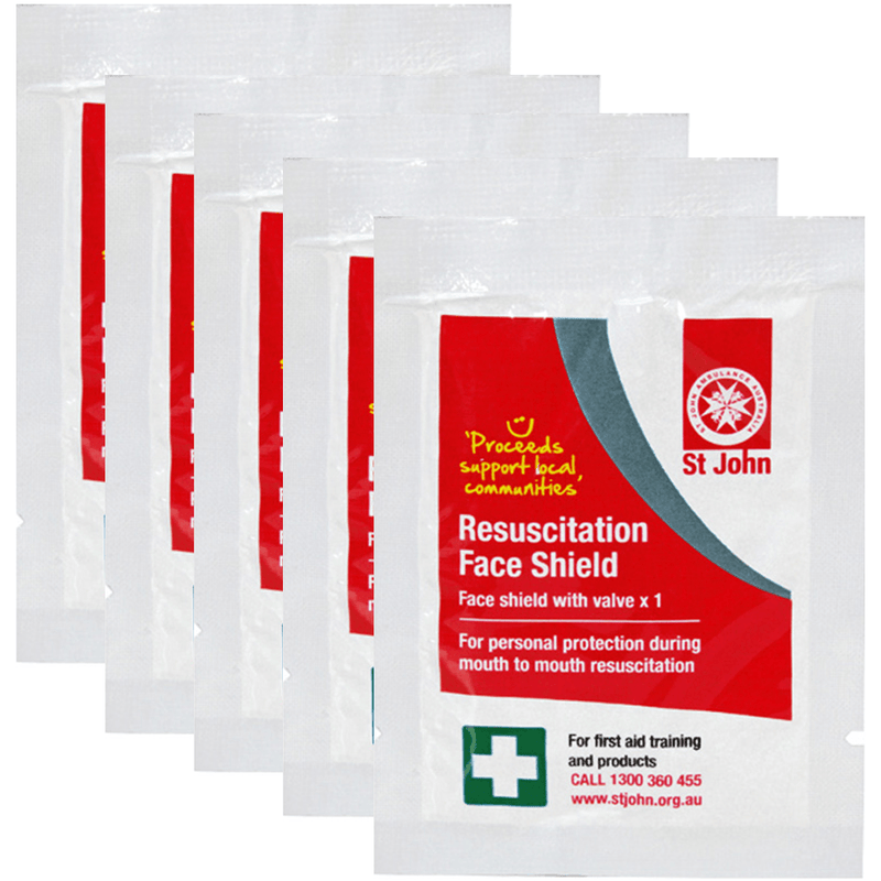 5 Pack St John Ambulance Resusomask Disposable CPR Mask 3538 (5 Pack) - SuperOffice